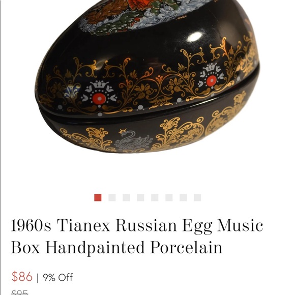 Other Vintage Music Box Hand Painted Poshmark